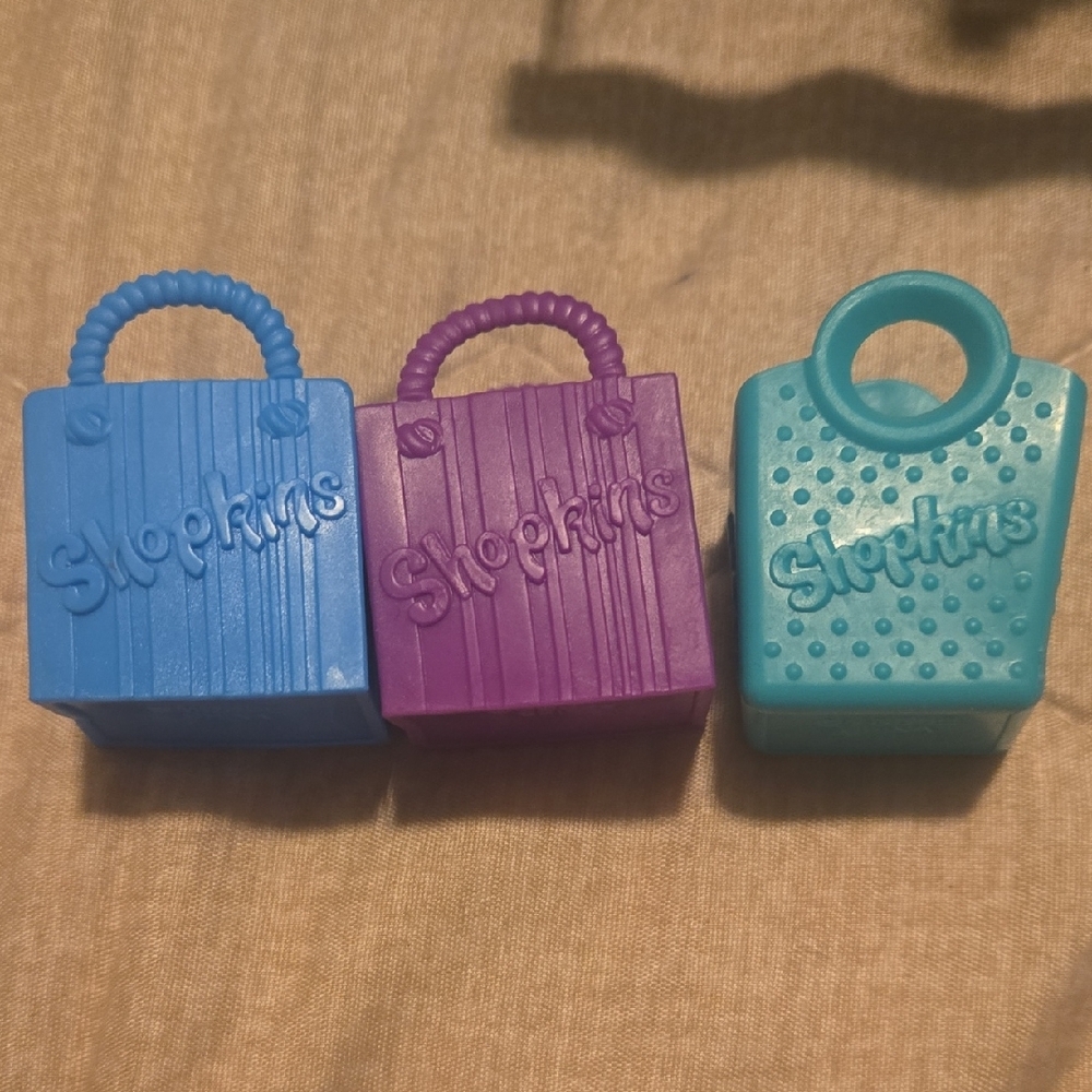 Shopkins Colorful Toy Bags Trio